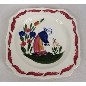 PV POTTERY PLATE PEASANT VILLAGE FRENCH COUNTRY SQUARE MITTLEDORFER